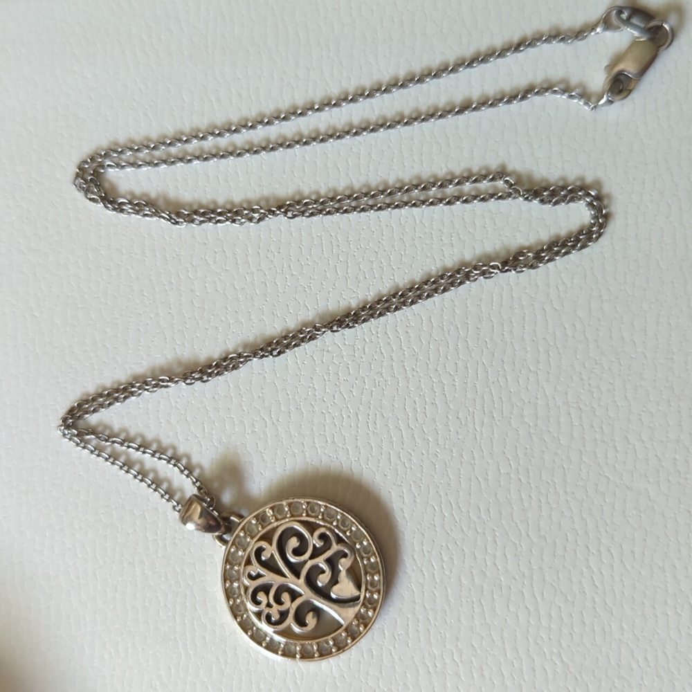 Silver tree of life necklace